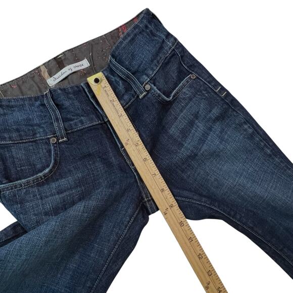 Freedom of Choice Bootcut Jeans Size 25 Dark Wash Slim USA Made - Picture 7 of 12